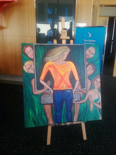 Painting: "Skinny Genes" by Regina Holliday for Stanford Medicine X