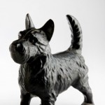 Cast-iron Scottie dog door stop