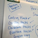 Cooking, garden, childcare hacks - why not eldercare hacks?