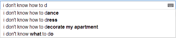 Google Poetics: I don't know how to...