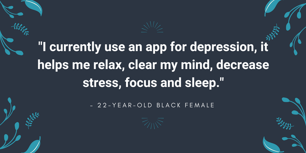 I use an app for depression